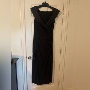 Ralph Lauren off the shoulder, black gown